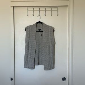 Talbots ( Est.1947) Grey Cable Knit Sweater Vest WoolBlend